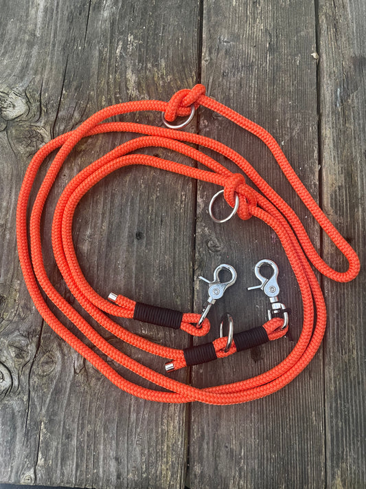 besonders praktisch: verstellbare 3 - Meter- Leine, 10mm stark